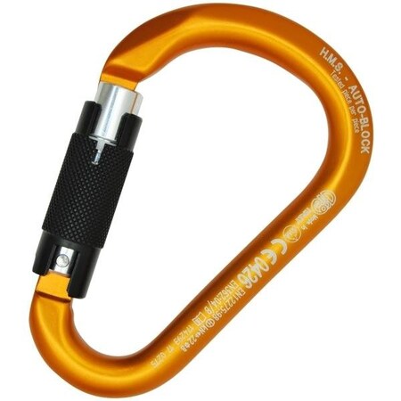 Kong Usa 116 mm Length, 23 mm Gate Opening, Aluminum Alloy, Orange/Black 786MM0OPNKK